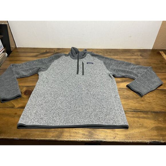 Patagonia Better Sweater Men’s Medium Gray Jacket 1/4 Zip - Picture 1 of 10